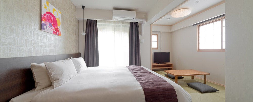 ห้องซูพีเรียดับเบิลแบบญี่ปุ่นและตะวันตก