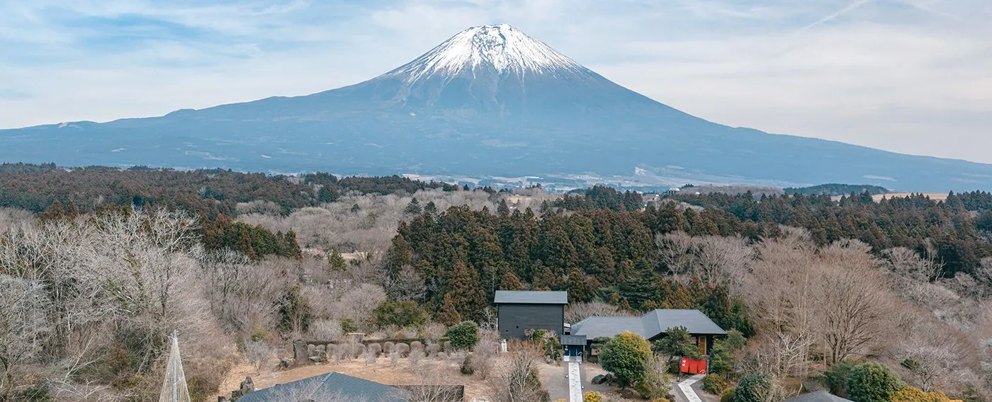 すべての客室棟から富士山を一望