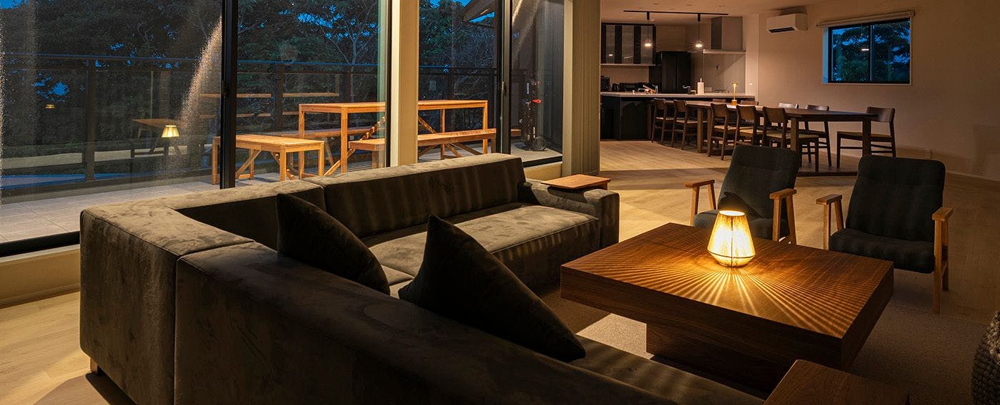 ホテルのスイートルームのような洗練されたインテリア