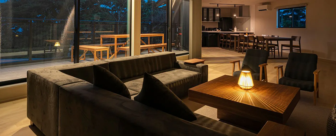 ホテルのスイートルームのような洗練されたインテリア